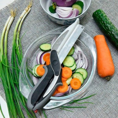 Kéo cắt đa năng dao và thớt 2 trong 1