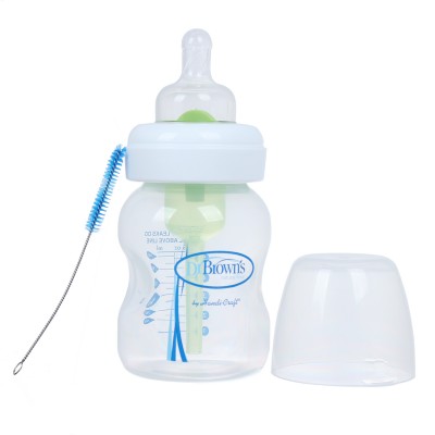 Bình sữa cho bé Dr Brown cổ rộng150ml chống sặc cho bé